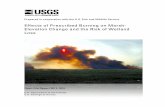 Effects of Prescribed Burning on Marsh- Elevation Change … · Prepared in cooperation with the U.S. Fish and Wildlife Service . Effects of Prescribed Burning on Marsh-Elevation