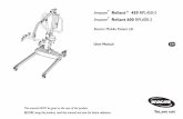Invacare Reliant™ 450 RPL450-2 Invacare Reliant 600 … · This manual MUST be given to the user of the product. BEFORE using this product, read this manual and save for future