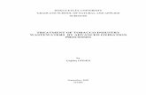 TREATMENT OF TOBACCO INDUSTRY WASTEWATERS BY ADVANCED ... · TREATMENT OF TOBACCO INDUSTRY WASTEWATERS BY ADVANCED OXIDATION PROCESSES A Thesis Submitted to the Graduate School of