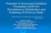 Potential of Advanced Oxidation Processes (AOP) for ...glenboyd/ASCE-NOholland(13sep02).pdf · Potential of Advanced Oxidation Processes (AOP) for . Simultaneous Disinfection and