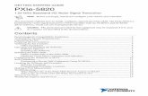 PXIe-5820 Getting Started Guide - National Instruments · GETTING STARTED GUIDE PXIe-5820 1.25 GS/s Baseband I/Q Vector Signal Transceiver Note Before you begin, install and configure