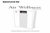 Air Filter manual - Get My Wellness€¦ · IMPORTANT: Make sure you read ... Locate the air purifier near the electric power outlet and avoid using an ... The amount of air flow