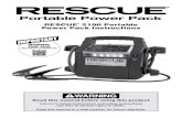 RESCUE 2100 Portable Power Pack Instructions · RESCUE® 2100 Portable Power Pack Instructions Read this manual before using this product Failure to follow instructions and safety