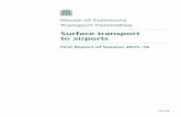 House of Commons Transport Committee .House of Commons Transport Committee Surface transport to airports