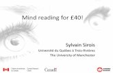Mind reading for £40! - University of Manchesterhummedia.manchester.ac.uk/institutes/methods-manchester/docs/min... · . Building an eye tracker ... 0.2 0.3 0.4 0.5 Time after problem
