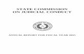 STATE COMMISSION ON JUDICIAL CONDUCT - Texas · Royce Lemoine, Senior Commission Counsel ... On behalf of the State Commission on Judicial Conduct, I present the Annual Report for