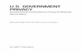 U.S. GOVERNMENT PRIVACY - International Association … · CHAPTER ONE Privacy Principles ... whose contributions are noted throughout the sections of the chapter. ... U.S. Government