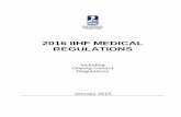 2016 IIHF MEDICAL REGULATIONS · 2016 IIHF MEDICAL REGULATIONS Including Doping Control Regulations January 2015