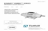 Manual 1850-1 KINNEY KMBD™ SERIES - VacuumBlower · KINNEY® KMBD™ SERIES Manual 1850-1 Mechanical Vacuum Boosters Models 2900 3600 4500 INSTALLATION OPERATION MAINTENANCE REPAIR