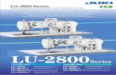 LU2800 H E - JUKI · 265 mm 100 mm 347 mm 127 mm 1 LU-2810S-7/CP180 Conventional model The sewing machine provided with a thread trimmer has adopted a …