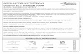INSTALLATION INSTRUCTIONS - American Standard …€¦ · installation instructions ovation 60 in shower door model: am00560.400 series required tools and materials general information