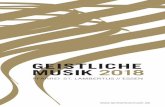 GEISTLICHE MUSIK 2018 - Lambertusmusik · (Trumpet tune), H. Purcell, E. Elgar (Imperial March), E. Bairstow (Sonata in e flat) u.a. An der Flentrop-Orgel: Martin Baker (Westminster