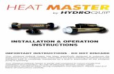 85-0049 rev.11 hq compact bath instructions - HydroQuip Manuals/BATH/Heat-Master Manual.pdf · Your whirlpool bathtub heater has been specifically designed to enhance the enjoyment