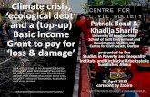 Climate crisis, Zecological debt and a (top-up) Patrick …ccs.ukzn.ac.za/files/Bond Sharife SPII.pdfClimate crisis, Zecological debt and a (top-up) Basic Income Grant to pay for loss
