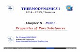 Thermodynamics I -Properties of Pure Substanceskisi.deu.edu.tr/mehmet.ezan/mee2024/Thermo1-02.pdf · Thermodynamics I -Properties of Pure Substances 36|| 43 137.734 (m3/kg) vg 1.0001