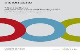VISION ZERO - .Globalvisionzero.global/sites/default/files/2017-12/2-Vision Zero Guide... · an OSH leadership seminar. ... You are smart, you use risk assessment that helps you to