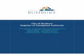 Register of Delegated Authority - City of Bunbury - Home Register updated 11... · City of Bunbury Register of Delegated Authority Last updated 11 July 2017 Page 3 of 114 DAH04 -