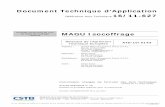 Document Technique d’Application Référence Avis …france.magu.de/wp-content/uploads/2015/01/MAGU DTA WS4.pdf · Techniques a examiné le 23 juin 2011, le procédé de mur en