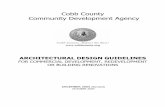 Cobb County Community Development Agency · Cobb County Community Development Agency ... submission of the plans to the Planning Division for architectural review, the architect/engineer