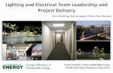 Lighting and Electrical Team Leadership and Project … · Lighting and Electrical Team Leadership and Project Delivery ... – Project plan draft complete March 2014; Final ... Lighting