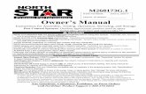 Product Manual for NorthStar Chemical Sprayer - .M268173G.1 Owner’s Manual Instructions for Assembly,