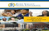 Inviting Applications and Nominations for Dean of the ... · Inviting Applications and Nominations for Dean of the College of Arts and Sciences Fort Valley, Georgia