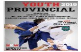 Youth Provincial Judo Championships · Youth Provincial Judo Championships 2018 4 Ne-Waza Categories U21 & Senior Men U21 & Senior Women Born 2000 and earlier Born 2000 and earlier