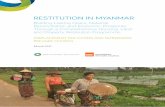 RESTITUTION IN MYANMAR - Displacement Solutionsdisplacementsolutions.org/.../2017/03/Restitution-in-Myanmar.pdf · Reconciliation and Economic ... Basic Principles to Guide Restitution