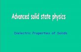 Dielectric Properties of Solids - Babeș-Bolyai Universityiosif.deac/courses/ASSP/5_dielectrics.pdf · Dielectric Properties of Solids Introduction (concept) macroscopically, ...