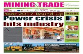 SHAYONACEMENT C ORP ATI N INSIDE Powercrisis … · C ORP ATI N Powercrisis hitsindustry ... We, at Mining & Trade Review, agree with government on the need ... because of lack of