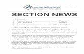 SECTION NEWS · SECTION NEWS In this issue…. 1 ... AWS D1.1:2015 Codebook class: ... Instructor: George Rolla CWI/CWE/CW with 40 years experience, certiﬁed pipe welder since 1976.
