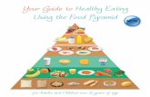 Your Guide to Healthy Eating Using the Food Pyramid · shelf of the Food Pyramid, where there are different requirements, the recommended ... orange, red and purple in order to benefit