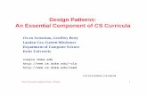 Design Patterns: An Essential Component of CS Curriculaola/patterns/talks/sigcse98.pdf · Duke University Computer Science : Patterns 3 Explaining, Using, Developing Patterns What