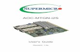 AOC-MTGN-i2S - Super Micro Computer, Inc. · iv AOC-MTGN-i2S Add-on Card User's Guide Conventions Used in the User's Guide Pay special attention to the following symbols for proper
