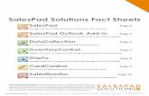 SalesPad Solutions Fact Sheets - … · SalesPad Solutions Fact Sheets ... non-inventory Item. This is especially useful for those who process a high volume of requests for special