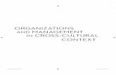 ORGANIZATIONS MANAGEMENT IN CROSS-CULTURAL CONTEXT · 1 Managing Learning Organizations in Cross-cultural Context Chapter Outline The following story captures the evolution of management