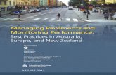 Managing Pavements and Monitoring Performance · Scanning Program Managing Pavements ... Environmental, and Design Processes in ... International Contract Administration Techniques