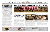 Issue No. 31, Vol. 1 IWAKUNI OBON FESTIVAL · Issue No. 31, Vol. 1 Friday, ... Photo by Lance Cpl. Dan Negrete ... lies she had met though events like this one,” Hernandez said.
