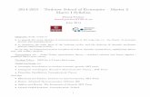 2014-2015 { Toulouse School of Economics { Master 2 … · 2014-2015 { Toulouse School of Economics { Master 2 ... i.e. the theory of economic ... Computing the speed of convergence