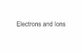 Electrons and Ions - lyonsnorwich.files.wordpress.com · isotopes (with the correct number of significant figures). ... Ions An atom with a positive or negative charge because of