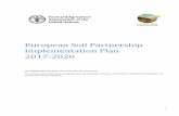 European Soil Partnership Implementation Plan 2017 … · 1 European Soil Partnership Implementation Plan 2017-2020 Note (08/06/2017) by Marc Van Liedekerke, ESP Secretariat: This