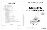OPERATOR'S MANUAL - kubota.com.au · z 1 2 2 e-a u · z 1 2 1 s-a u · z 1 2 5 e-a u · z 1 2 5 s-a u read and save this manual operator's manual models z122e-au z121s-au z125e-au
