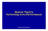 Musical Theatre PerformingArts (Performance) · Musical Theatre: Catherine Vice What is musical theatre? • A musical is a stage, television or film production utilizing popular-style