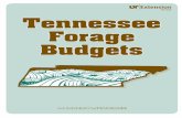 PB1658 Tennessee Forage Budgets · Two types of pasture budgets are included. Budgets for forage crops that are managed intensively using rotational grazing are referred to as intensive
