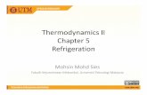 Thermodynamics II Chapter 5 Refrigeration - fkm.utm.myfkm.utm.my/~mohsin/sme2423/05.refrigeration.cycles/05... · Thermodynamics II Chapter 5 Refrigeration Mohsin Mohd Sies Fakulti