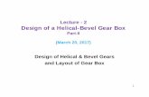 Lecture - 2 Design of a Helical-Bevel Gear Boxmech14.weebly.com/uploads/6/1/0/6/61069591/mdp17_mon_ln02.pdf · Gear Tooth Terminology (Contd.) Module (m) : Pitch circle diameter