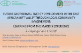FUTURE GEOTHERMAL ENERGY DEVELOPMENT IN …theargeo.org/presentations/legalframework/Future Geothermal Energy... · LEARNING FROM THE MAORI’S EXPERIENCE ... -The Te Ahi O Mahi 20MWe