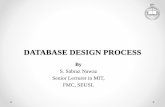 DATABASE DESIGN PROCESS - sabraz · 11/1/2017 · Database Design Process Requirements Analysis Conceptual Database Design Logical Database Design Schema Refinement Physical Database