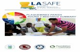 PLAQUEMINES PARISH ROUND 2 MEETINGS SUMMARY · The second round of LA SAFE meetings focused on conversations at the community scale. ... • STORMWATER MANAGEMENT ... •Develop aquaculture