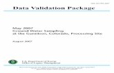 DOE LM/1505 2007 Data Validation Package · Data Validation Package DOE LM/1505 2007 ... (EPA) maximum concentration limit ... U GJO-01 SW-846 3005A SW-846 6020A